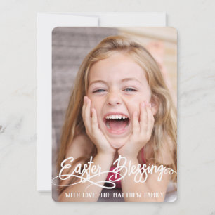 Carte simple lapin de pâques simple pour les enfants mig