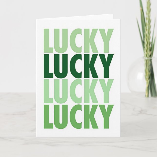 Carte simple Lucky Greens (Devant)