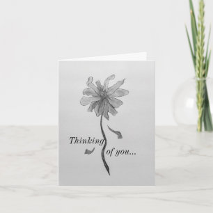 Carte Simple Marguerite Penser De Vous