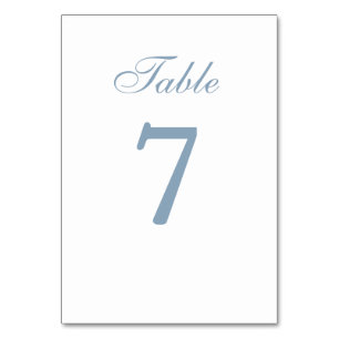 Carte simple Mariage bleu Dusty