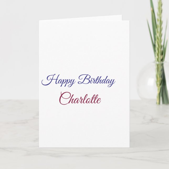 Carte SIMPLE MINIMAL.CUTIE AJOUTEZ NOM BÉBÉ joyeux anniv (Devant)