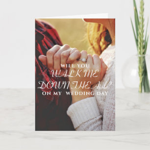 Carte Simple minimaliste MARCHER MOI EN DESCENDANT L'AIS