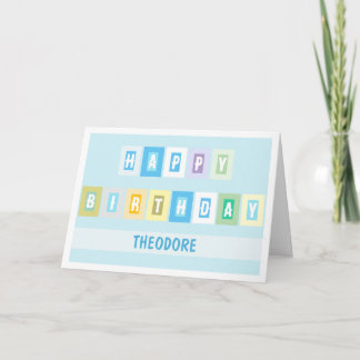 Carte Simple Modern Bright and Cheery Birthday Card