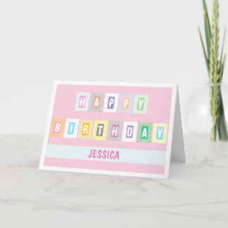 Carte Simple Modern Bright and Cheery Birthday Card