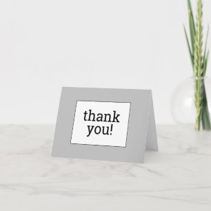 Carte Simple, neutre, respectable "merci !"