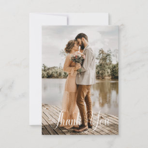 Carte Simple Photo de Mariage Ajoutez Votre Message de R