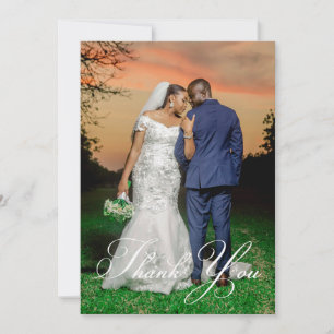 Carte Simple Photo de Mariage Ajoutez Votre Message de R