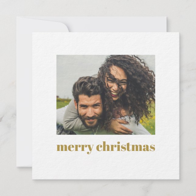 Carte simple photo Joyeux appartement de Noël (Devant)