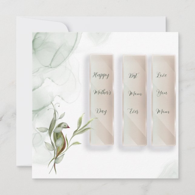 Carte simple pour fêtes annuelles (Devant)