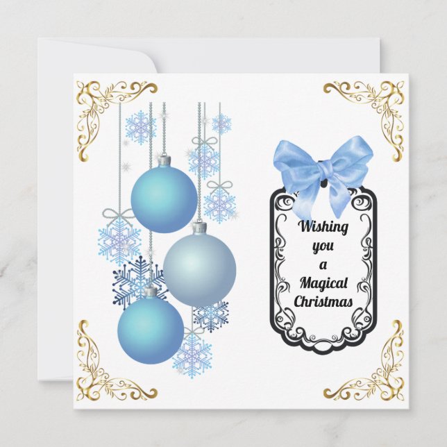 Carte simple pour fêtes annuelles (Devant)