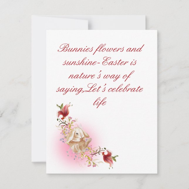 Carte simple pour fêtes annuelles (Devant)