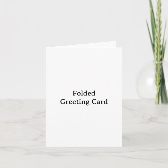 Carte Simple Professionnel plié 4" x 5,6" (Devant)