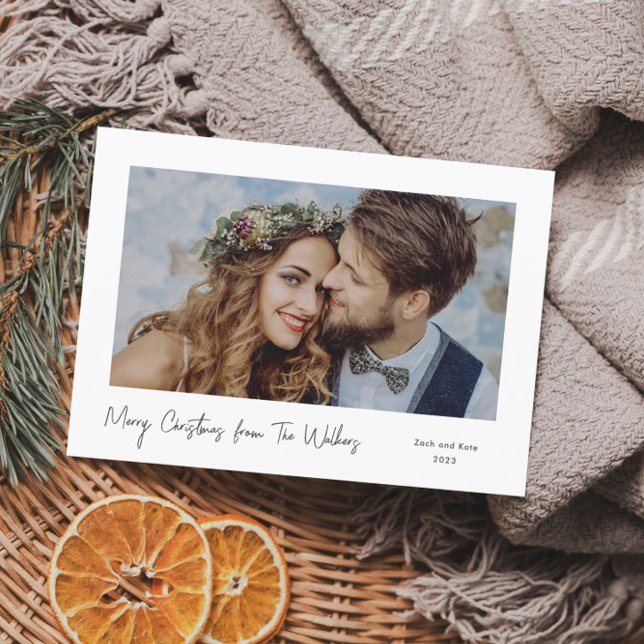 Carte Simple Script minimal Joyeux Noël (Créateur téléchargé)