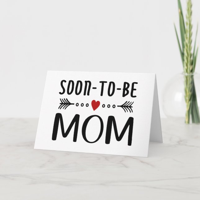 Carte Simple Soon-to-be Mom Mother's Day | Greeting Card (Devant)