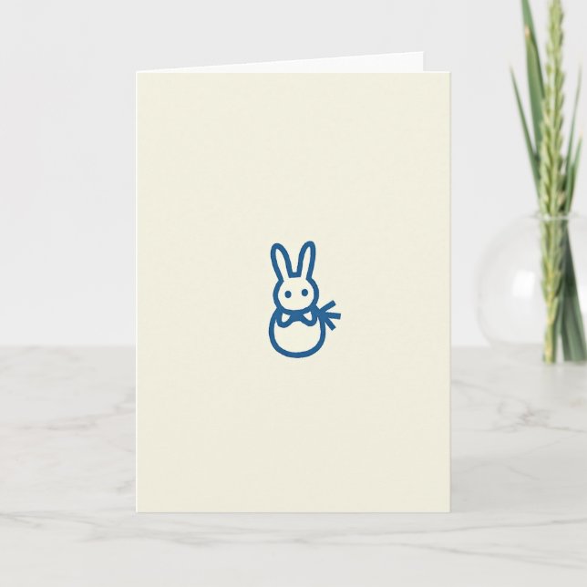 Carte Simple Sweet de Blue Bunny (Devant)