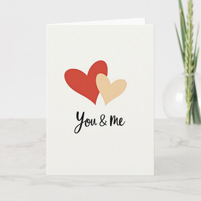 Carte Simple Toi et Moi (Devant)