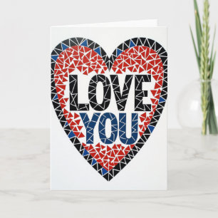 Carte Simple Triangle Love You