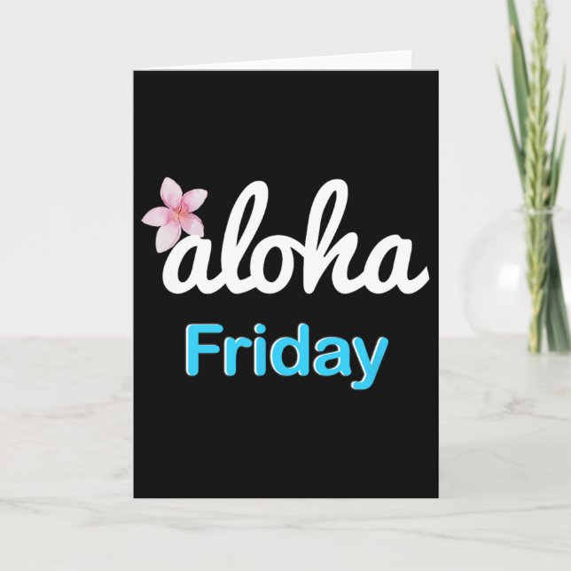 Carte Simplement aloha vendredi' Plumeria Vacances Hawaï (Devant)