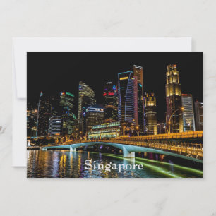 Carte Singapour la nuit