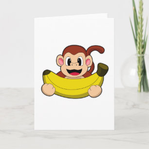 Carte Singe avec banane