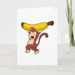 Carte Singe avec banane