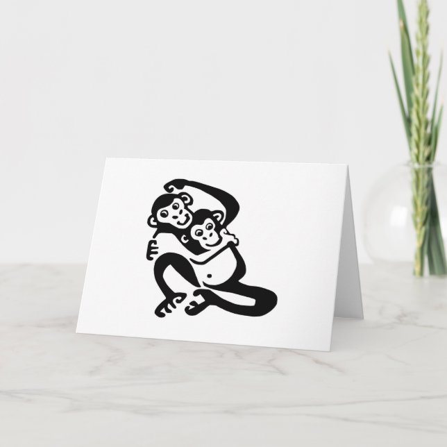 Carte Singe Cheeky - BONOBO - Faune - Nature (Devant)