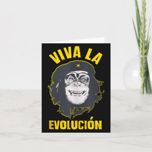 Carte Singe Chimpanzé Viva La Évolution Révolution Amusa