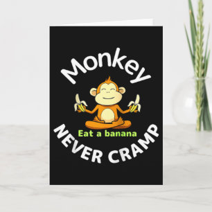 Carte Singe Jamais Crampes Manger Une Bannane Raglan Bas