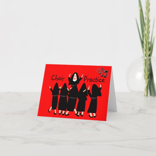 Carte Singing Nuns "Choir Practice" Note Cards-Adallant (Devant)