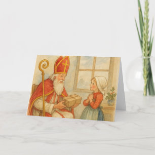 Carte Sinterklaas de Noël hollandais