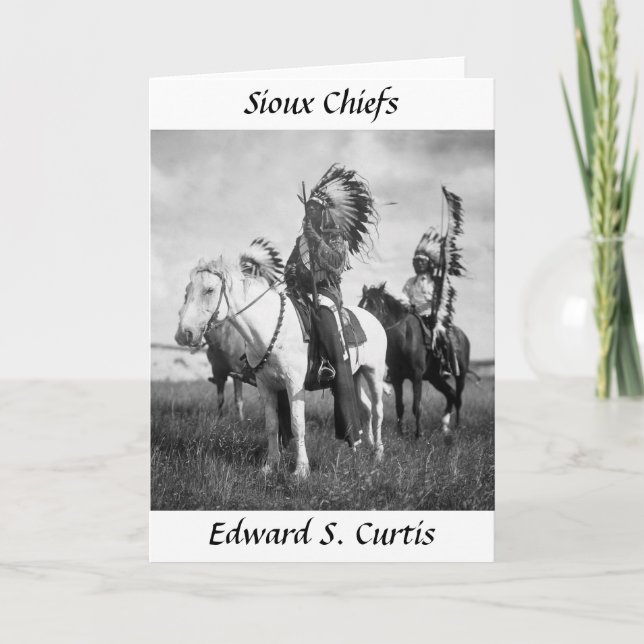 Carte Sioux Chiefs, 1905 (Devant)