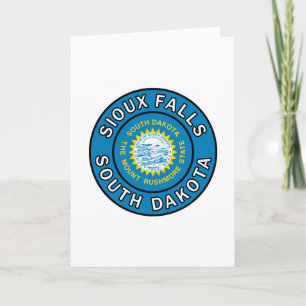 Carte Sioux Falls Dakota du Sud