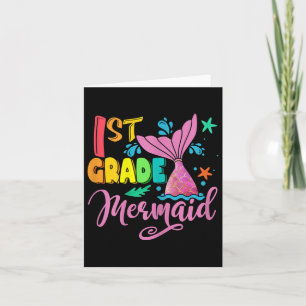 Carte Sirène De 1Ème Année À L'École Pour Mermaid Enseig