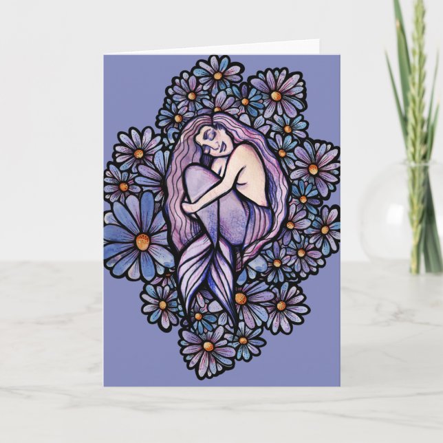 Carte Sirène Dormir des marais pourpres (Devant)