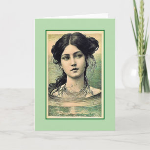 Carte Sirène Pensive