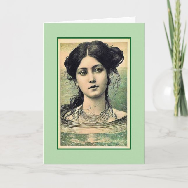 Carte Sirène Pensive (Devant)