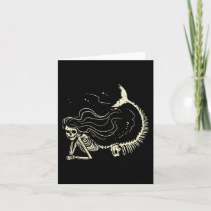 Carte Sirène Squelette Halloween Costume femmes filles