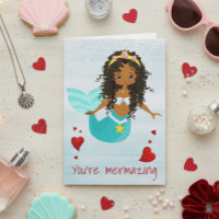 Sirène  Tu es Mermazing Afro-Américaine