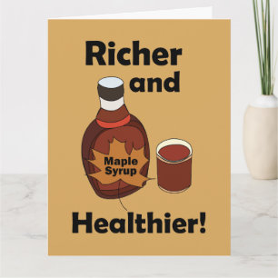 Carte Sirop d'érable plus riche et plus sain