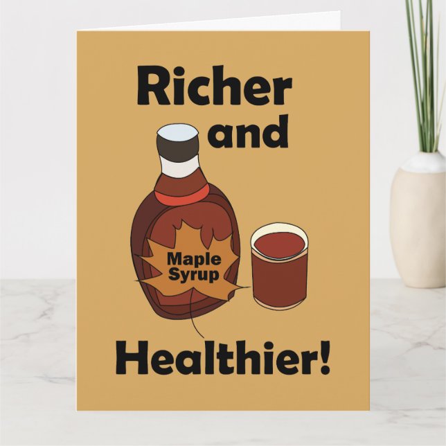 Carte Sirop d'érable plus riche et plus sain (Devant)
