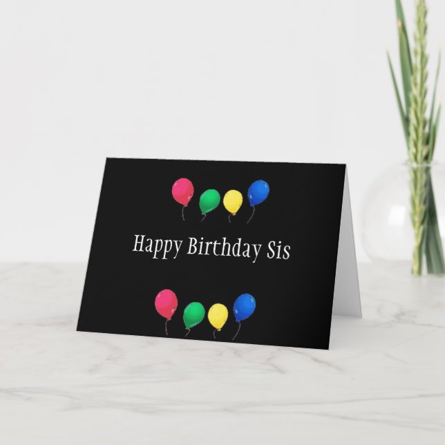 CARTE **SIS** SUR VOTRE "ANNIVERSAIRE" PROFITEZ ET FÊTEZ (Devant)