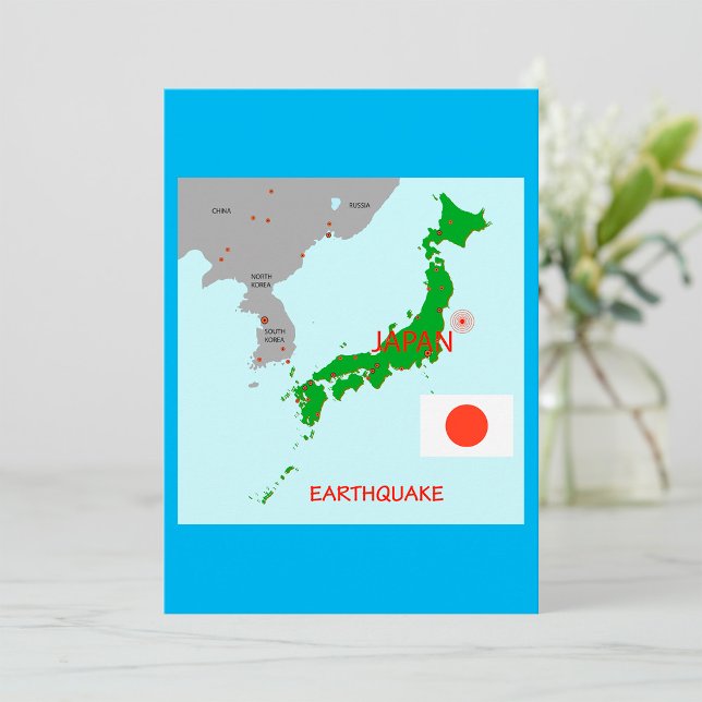 Carte sismique du séisme au Japon (Créateur téléchargé)