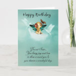 Carte Sister Fairy Birthday Card With Doves<br><div class="desc">Sister Fairy Birthday Card With Doves</div>