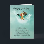 Carte Sister Fairy Birthday Card With Doves<br><div class="desc">Sister Fairy Birthday Card With Doves</div>
