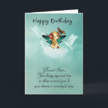 Carte Sister Fairy Birthday Card With Doves<br><div class="desc">Sister Fairy Birthday Card With Doves</div>