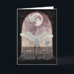 Carte Sister-in Law Birthday Card - Swans<br><div class="desc">Sister-in Law Birthday Card - Swans</div>