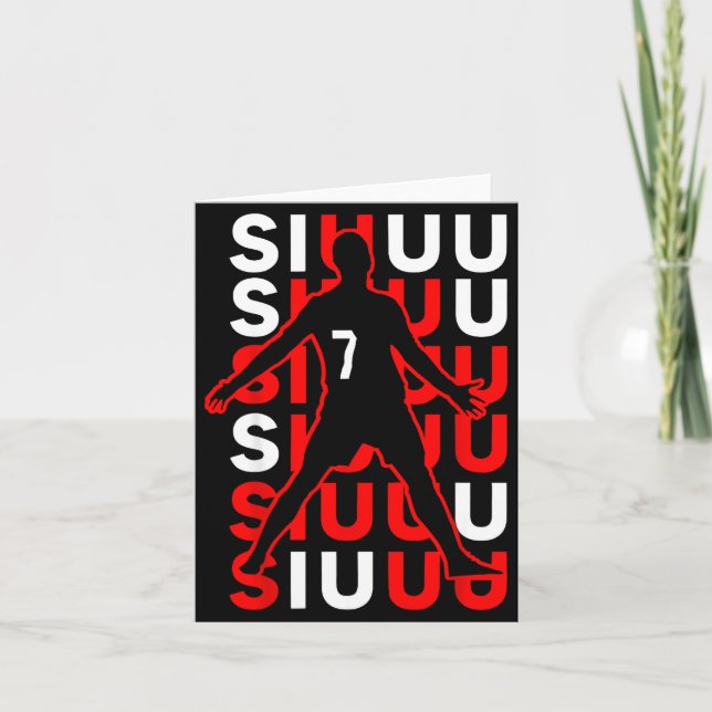 Carte Siuuuu Funny Soccer Present For Soccer Lovers Fan  (Devant)