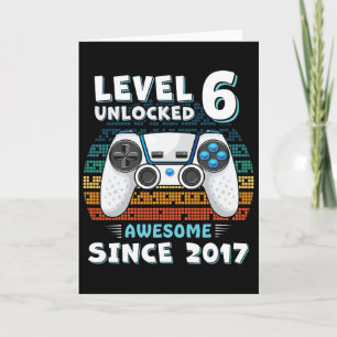 Carte Six 6 ans Fête Anniversaire Fils Garçon Drôle Joue