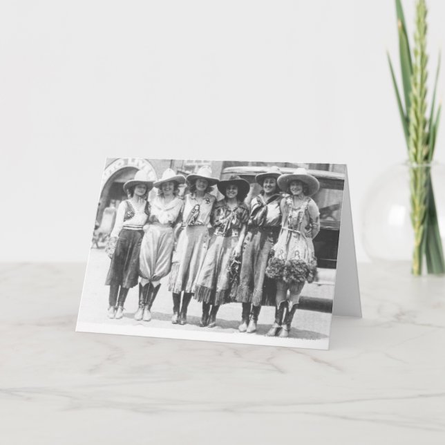 Carte Six cowgirls à Cheyenne Frontier Days. (Devant)