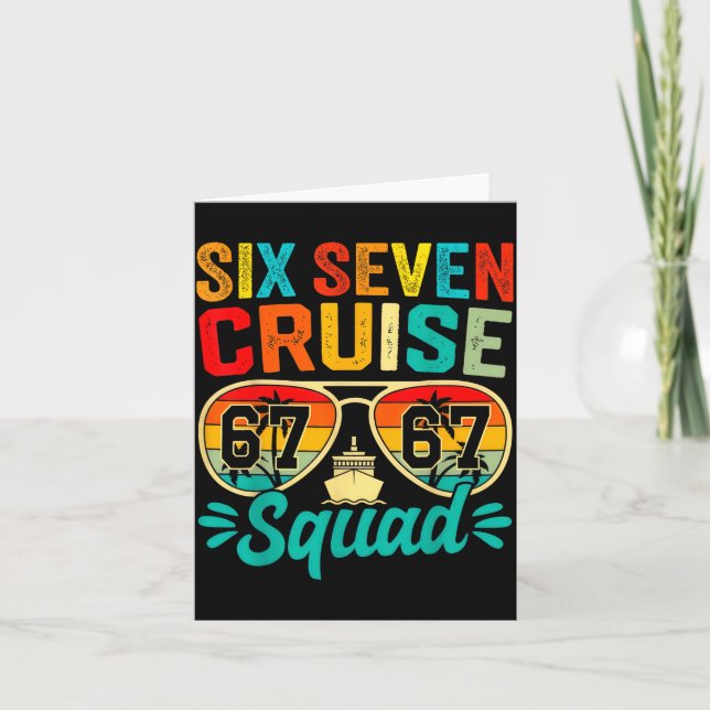 Carte Six Seven 67 Cruise Squad 2025 Funny Kids Cruise M (Devant)